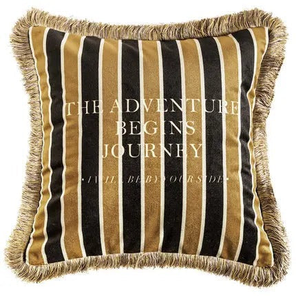 Golden Bee Cushion Cover - Luxe Gold Bee Print