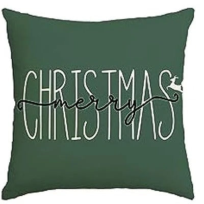 Festive Christmas Cushion Cover - Christmas Tree Winter