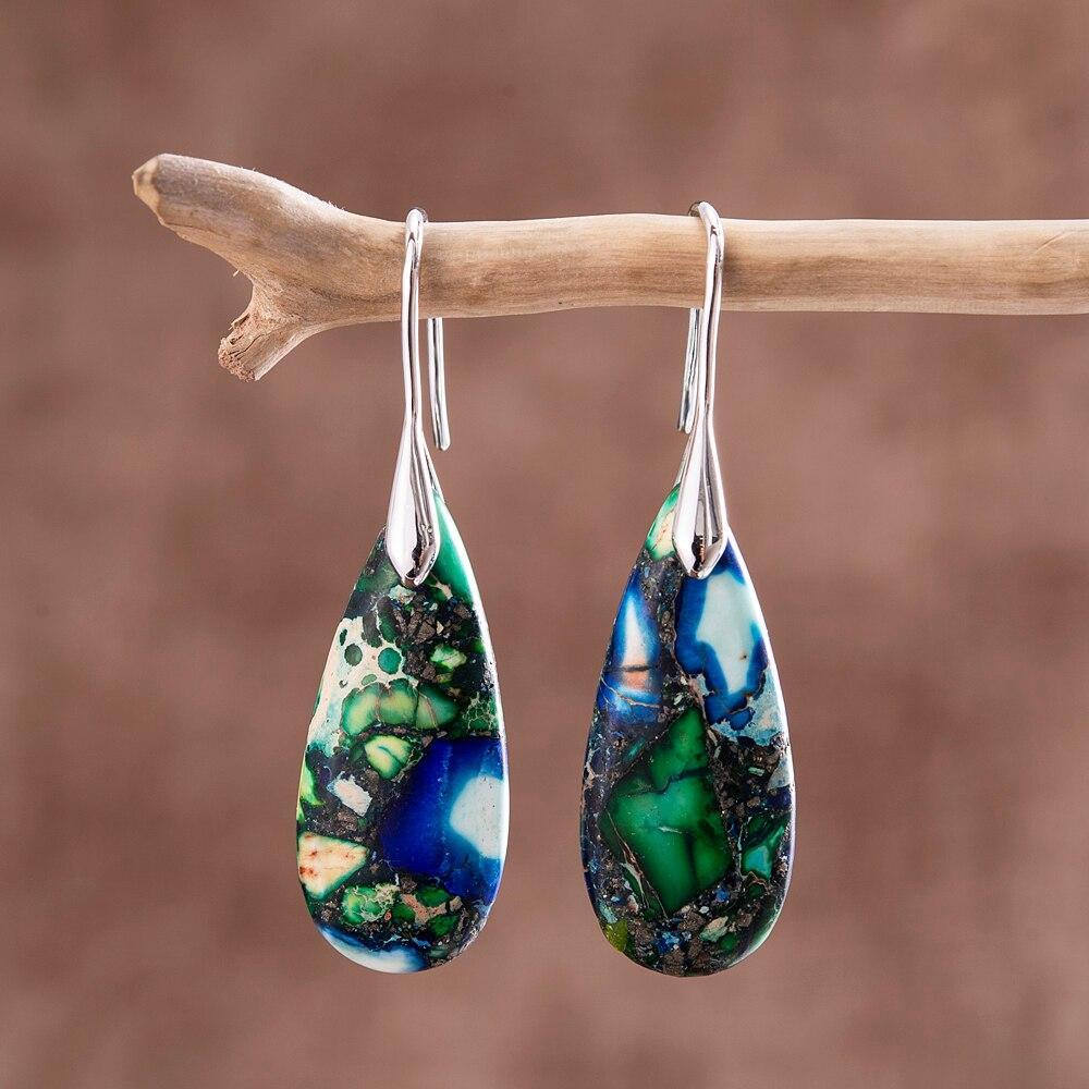 Sylvara Teardrop Stone Earrings