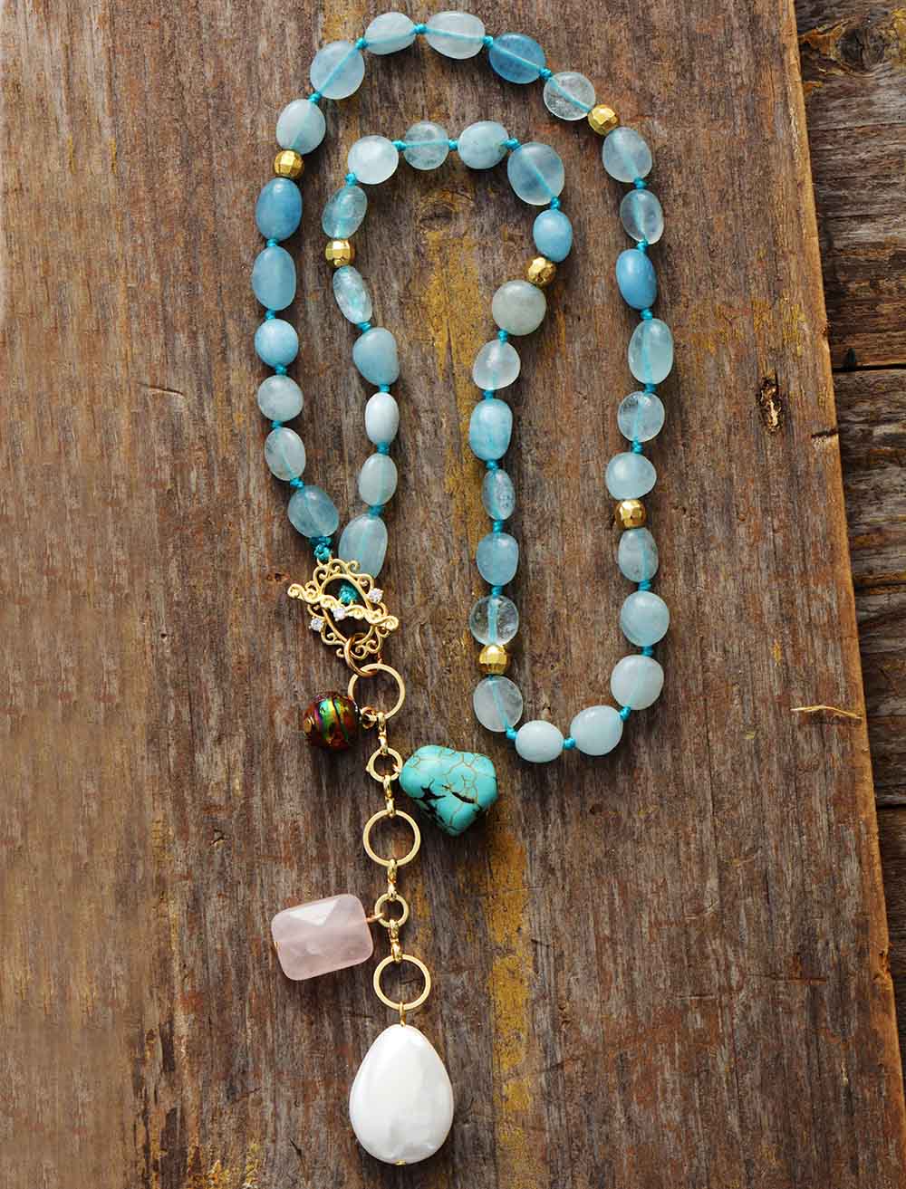 Maris Ocean Drop Mala Necklace