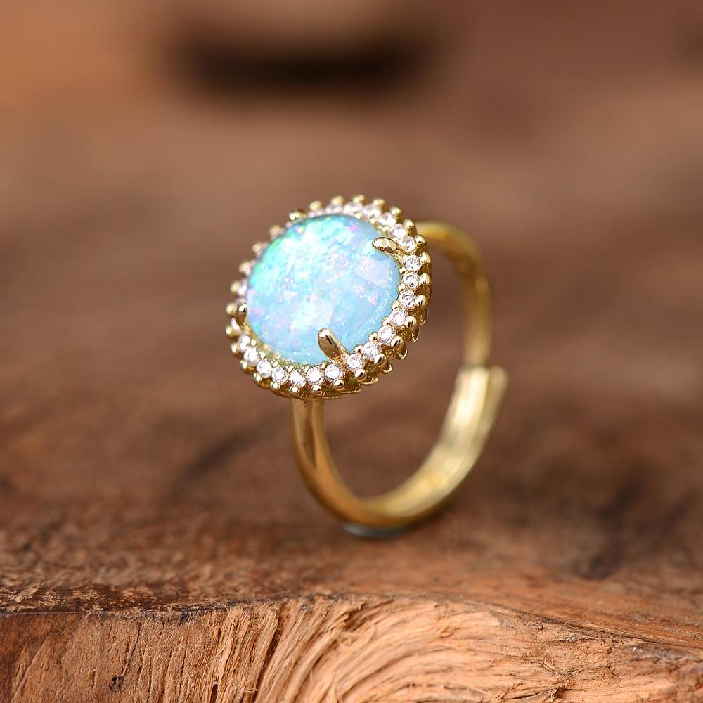 Elowen Glow Opal Cocktail Ring