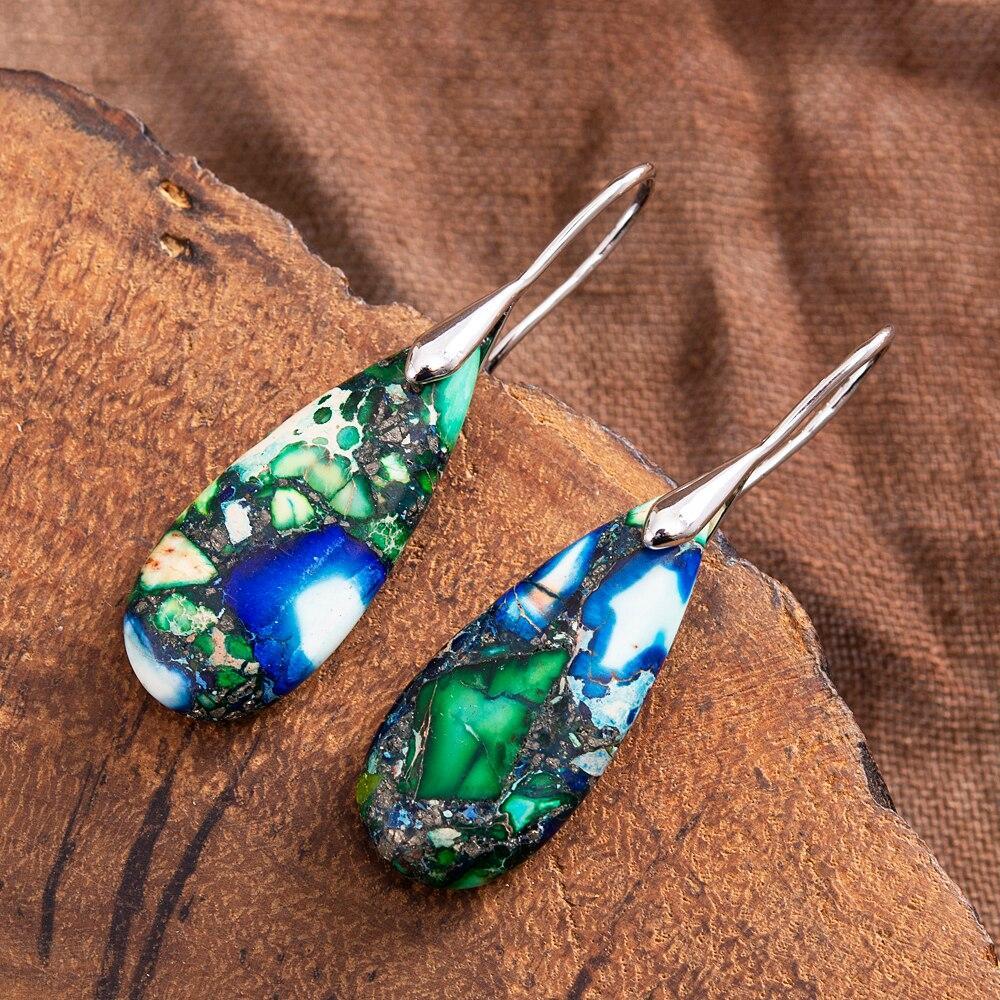 Sylvara Teardrop Stone Earrings