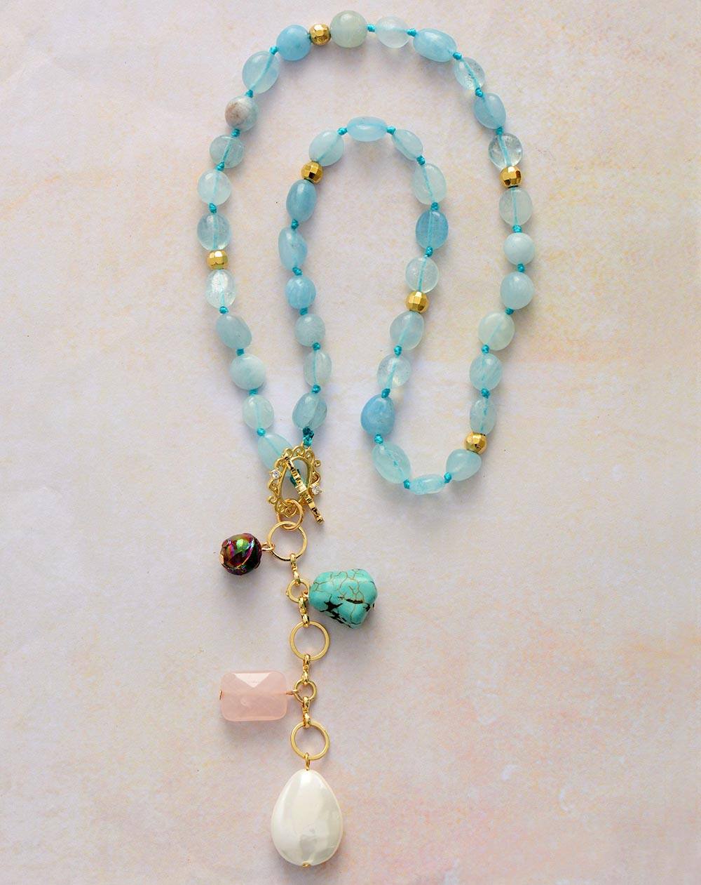 Maris Ocean Drop Mala Necklace