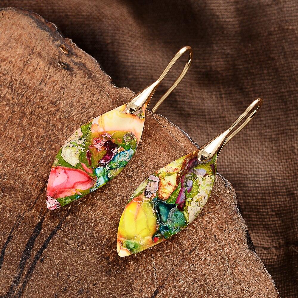 Amaris Teardrop Regalite Earrings