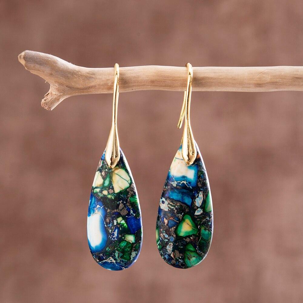 Sylvara Teardrop Stone Earrings
