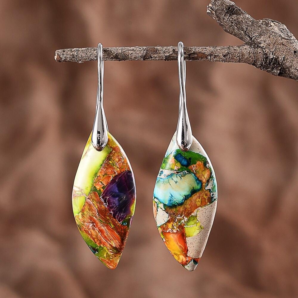 Amaris Teardrop Regalite Earrings