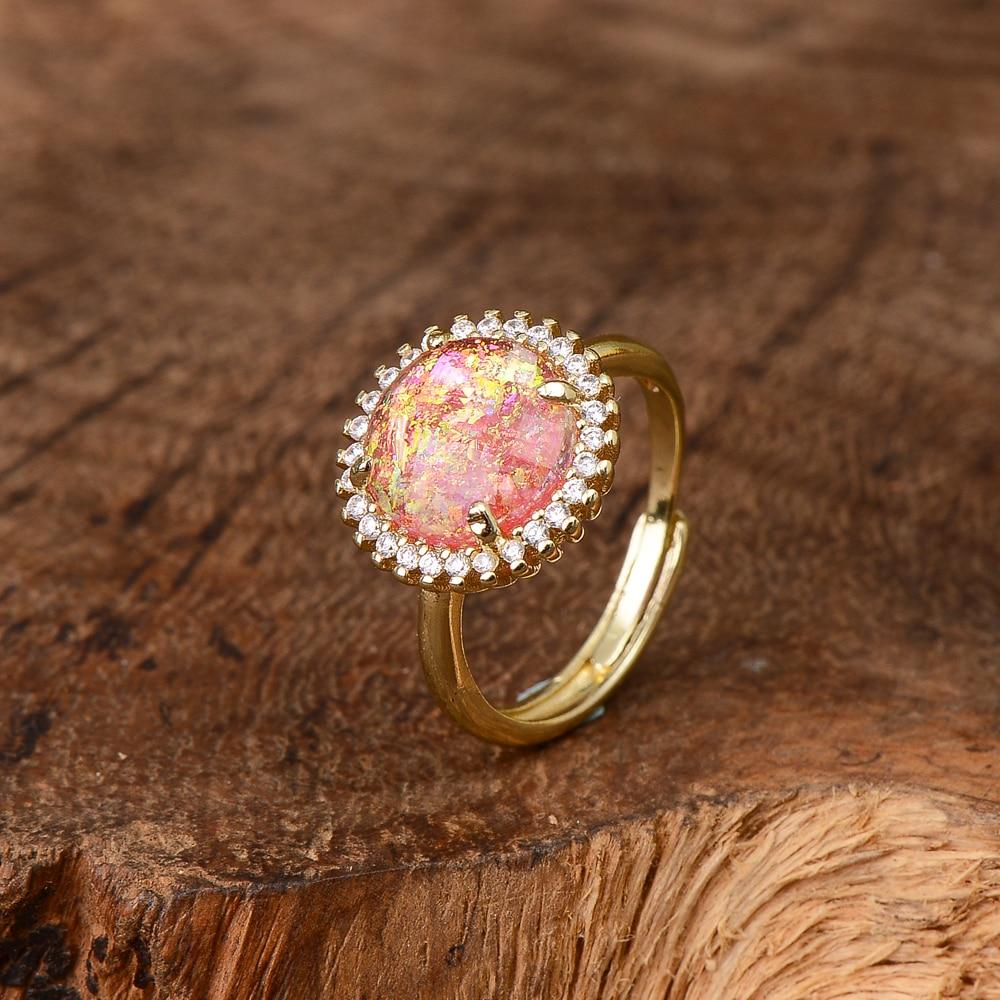 Elowen Glow Opal Cocktail Ring