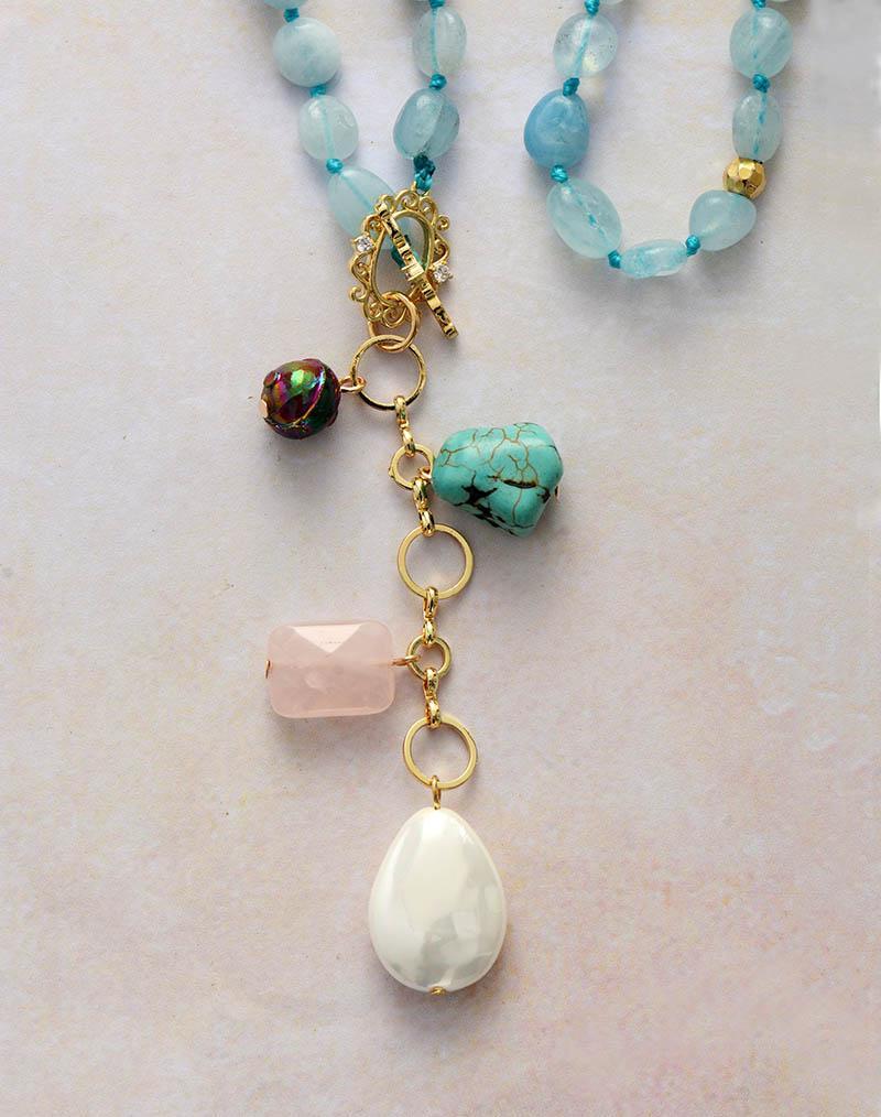 Maris Ocean Drop Mala Necklace