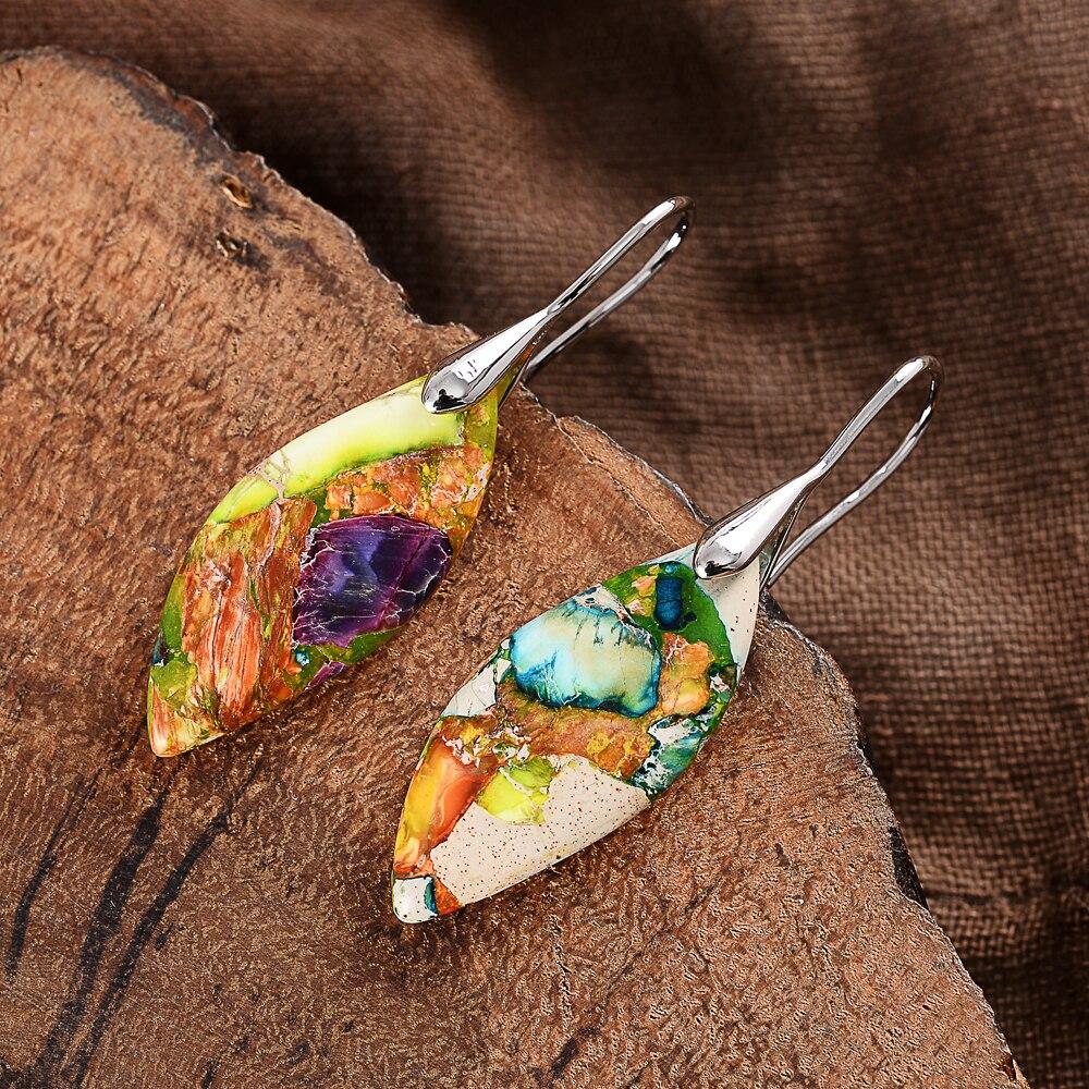 Amaris Teardrop Regalite Earrings