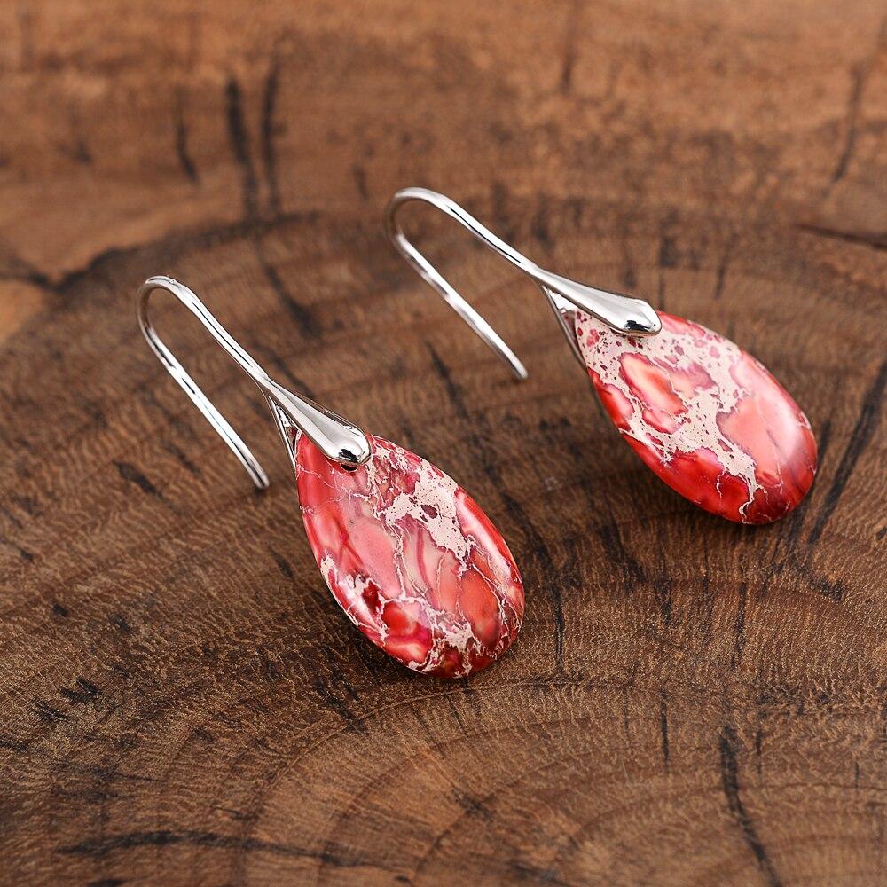 Nyssa - Imperial Jasper Drop Earrings for Women