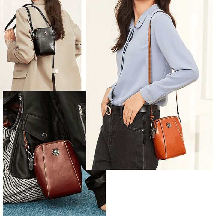 LeatherVibe - Leather Crossbody Bag for Women