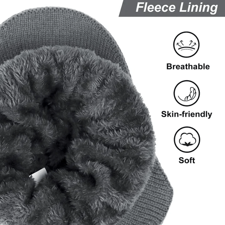 SmartKnit Beanie - Insulated Knit Hat with Ear Warmers