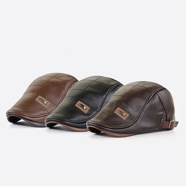 LuxeStyle - Leather Beret