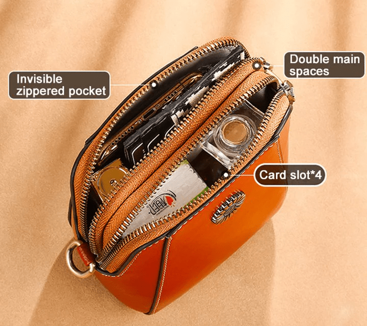 LeatherVibe - Leather Crossbody Bag for Women