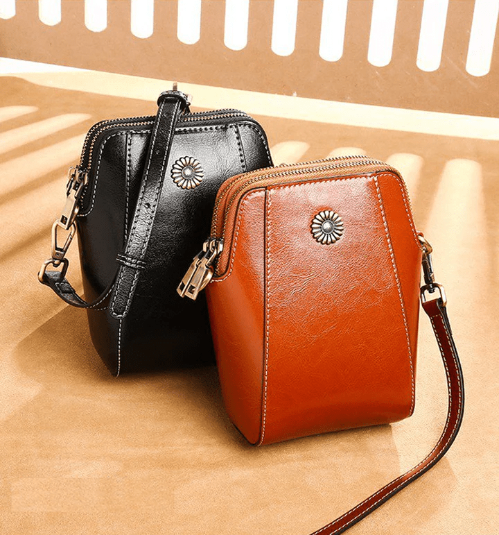 LeatherVibe - Leather Crossbody Bag for Women