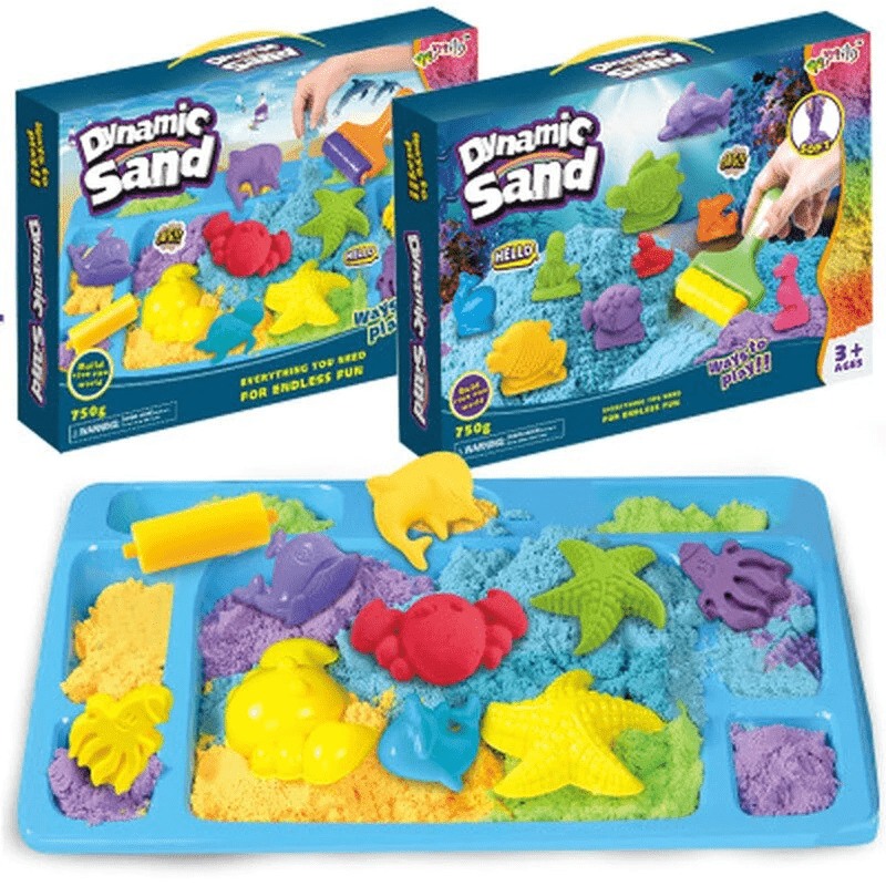 CreativePlay Sand Set - Imaginative Kinetic Sand Play Set for Kids