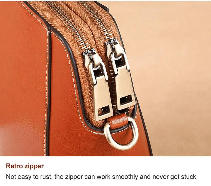 LeatherVibe - Leather Crossbody Bag for Women