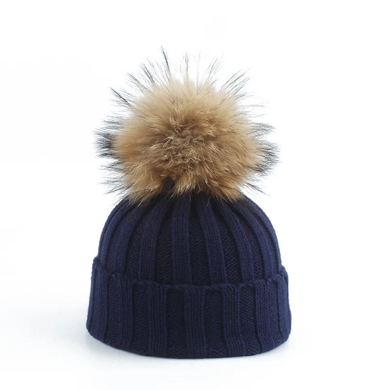 WinterKnit Beanie - Cosy Bobble Knit Winter Hat