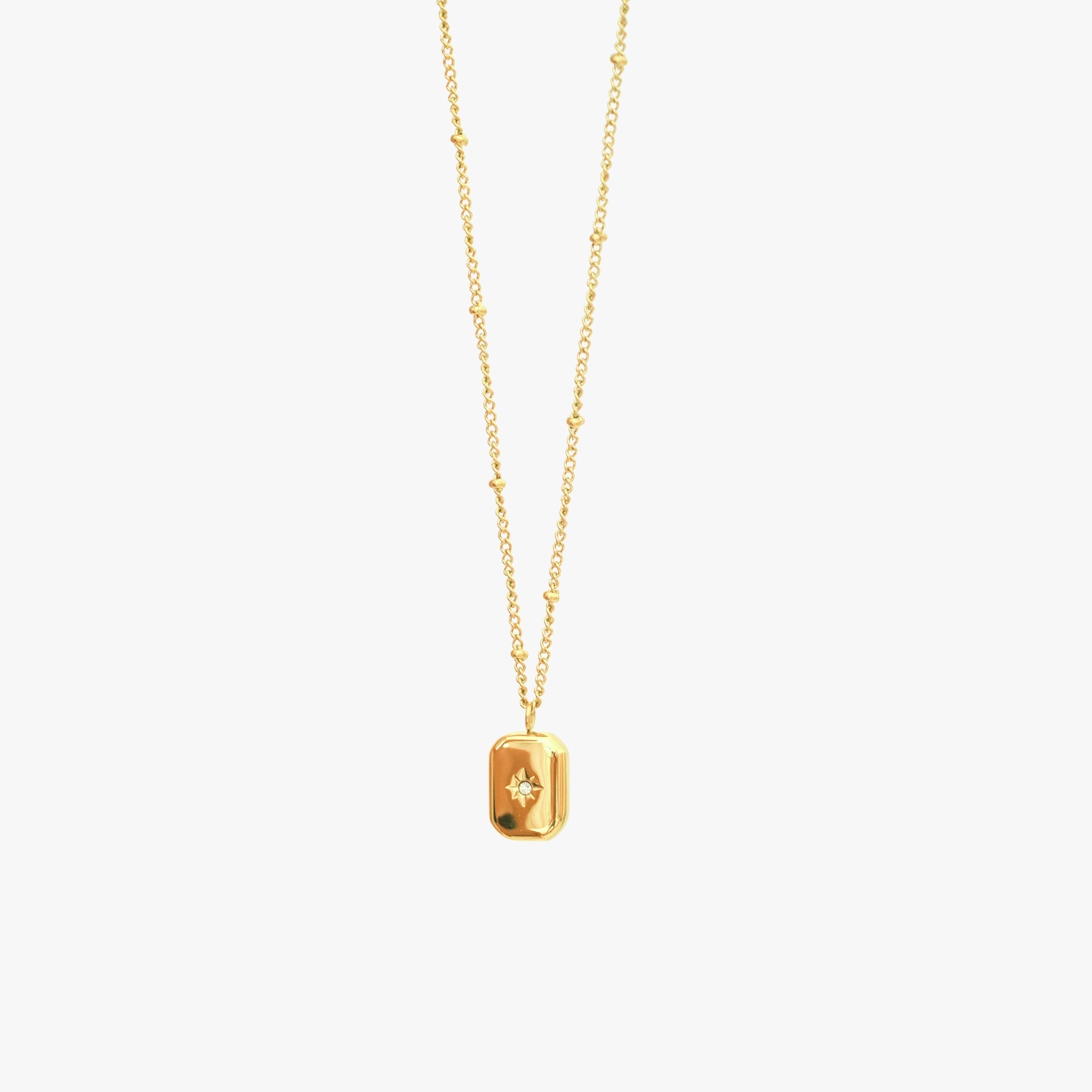 Celeste - Necklace with Radiant Zirconia Stone for Women