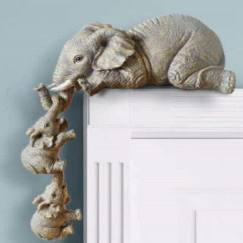 ElephantCharm Decor - Handmade Resin Elephant Figurine