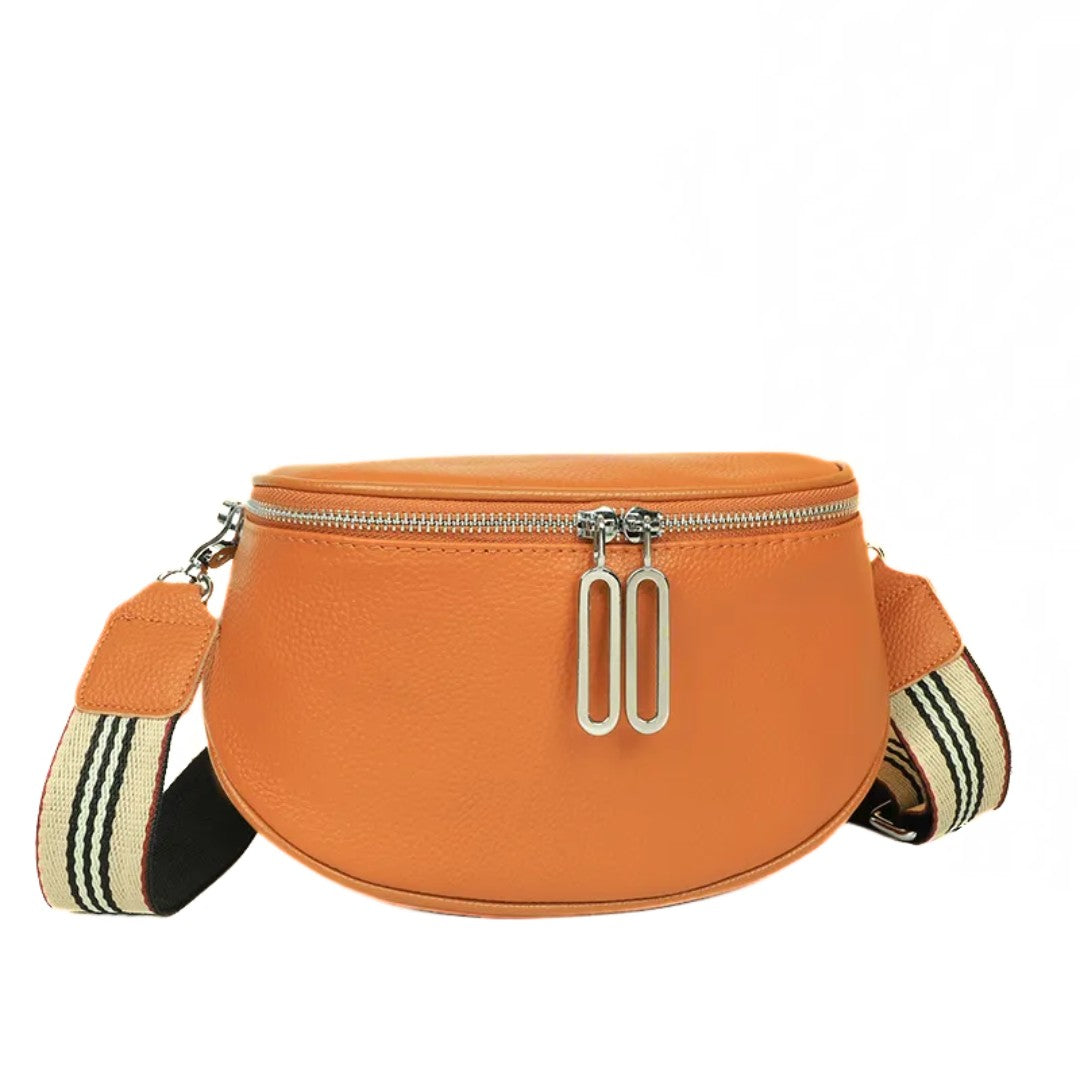 Lucy - Compact Leather Saddle Bag