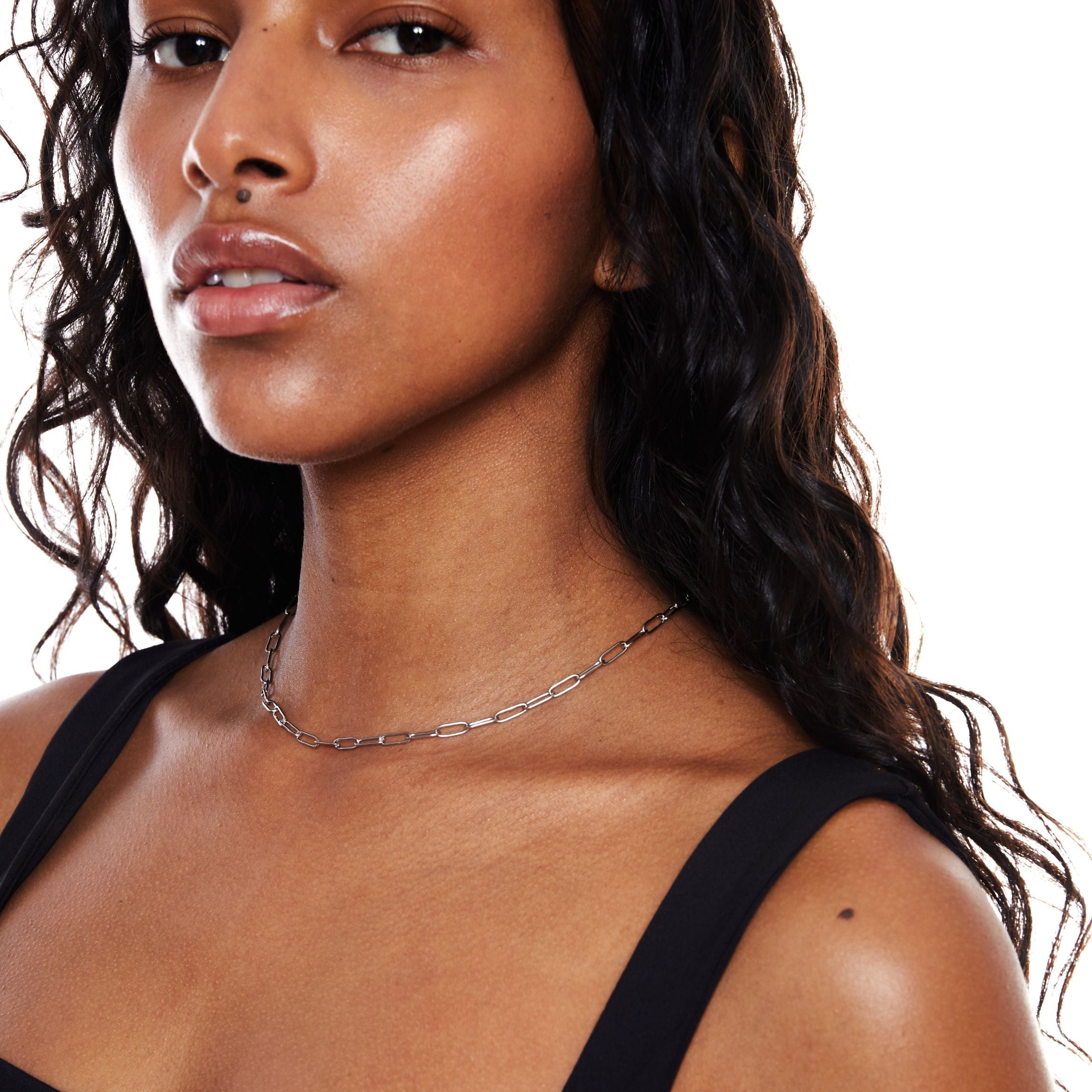Lina - Paperclip Choker Necklace for Women