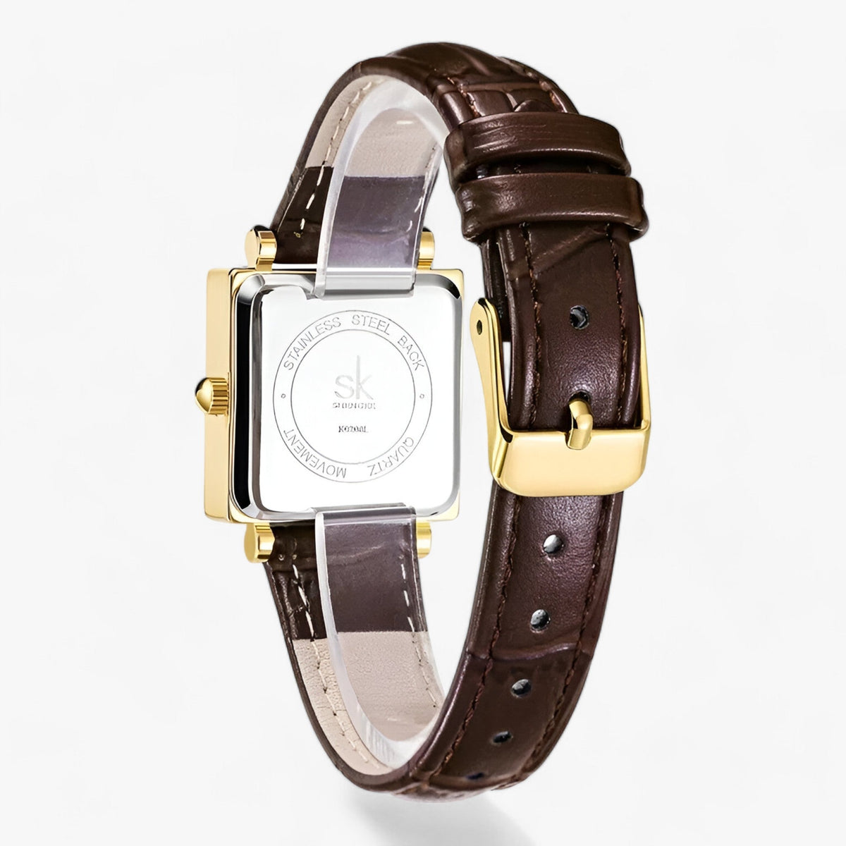 Vivienne - Square Leather Watch