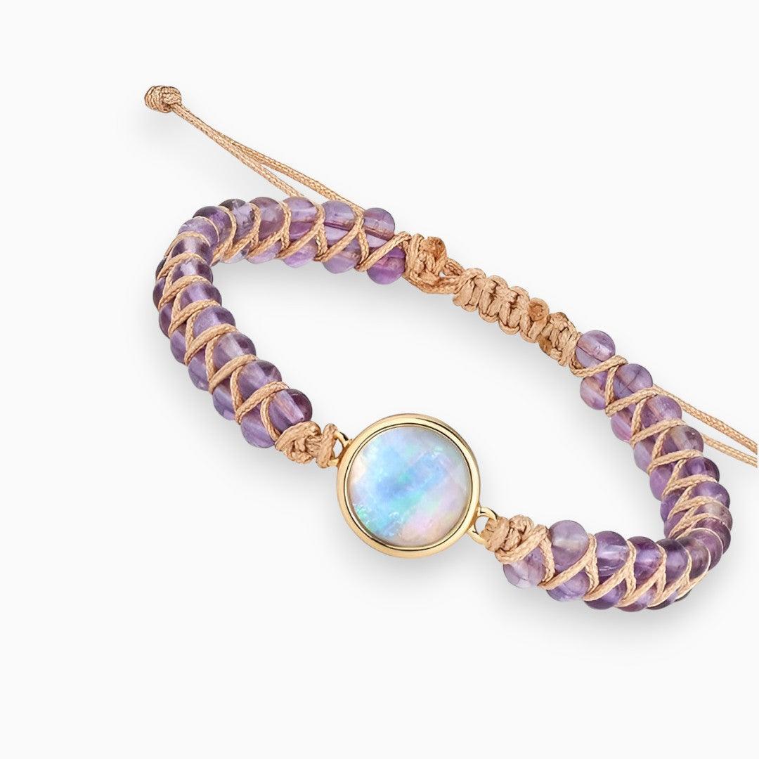 AmaraGlow - Amethyst Beaded Bracelet