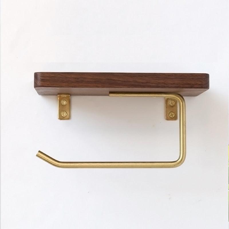 WoodNest - Wooden Toilet Roll Holder & Shelf