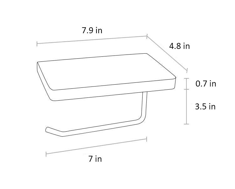 WoodNest - Wooden Toilet Roll Holder & Shelf