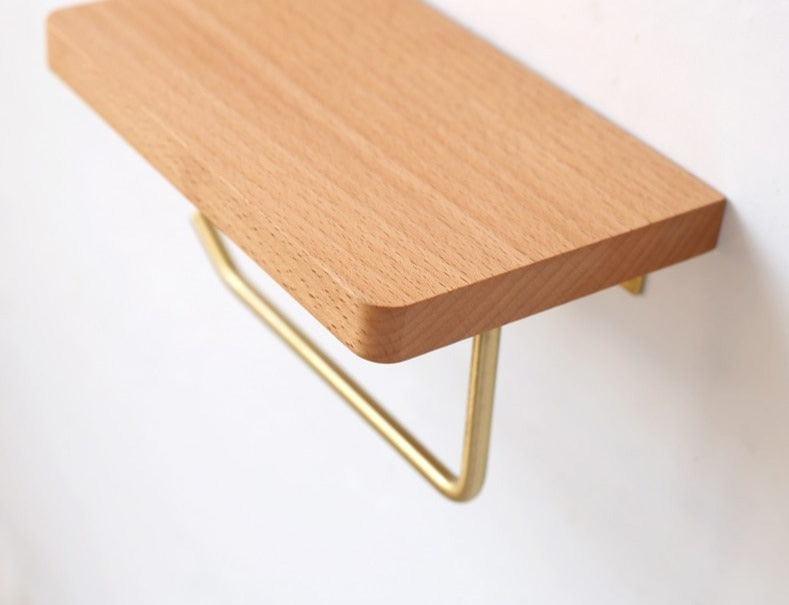 WoodNest - Wooden Toilet Roll Holder & Shelf