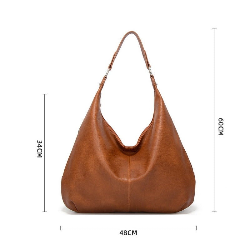 LeatherEase Bag - Soft Leather Everyday Shoulder Bag