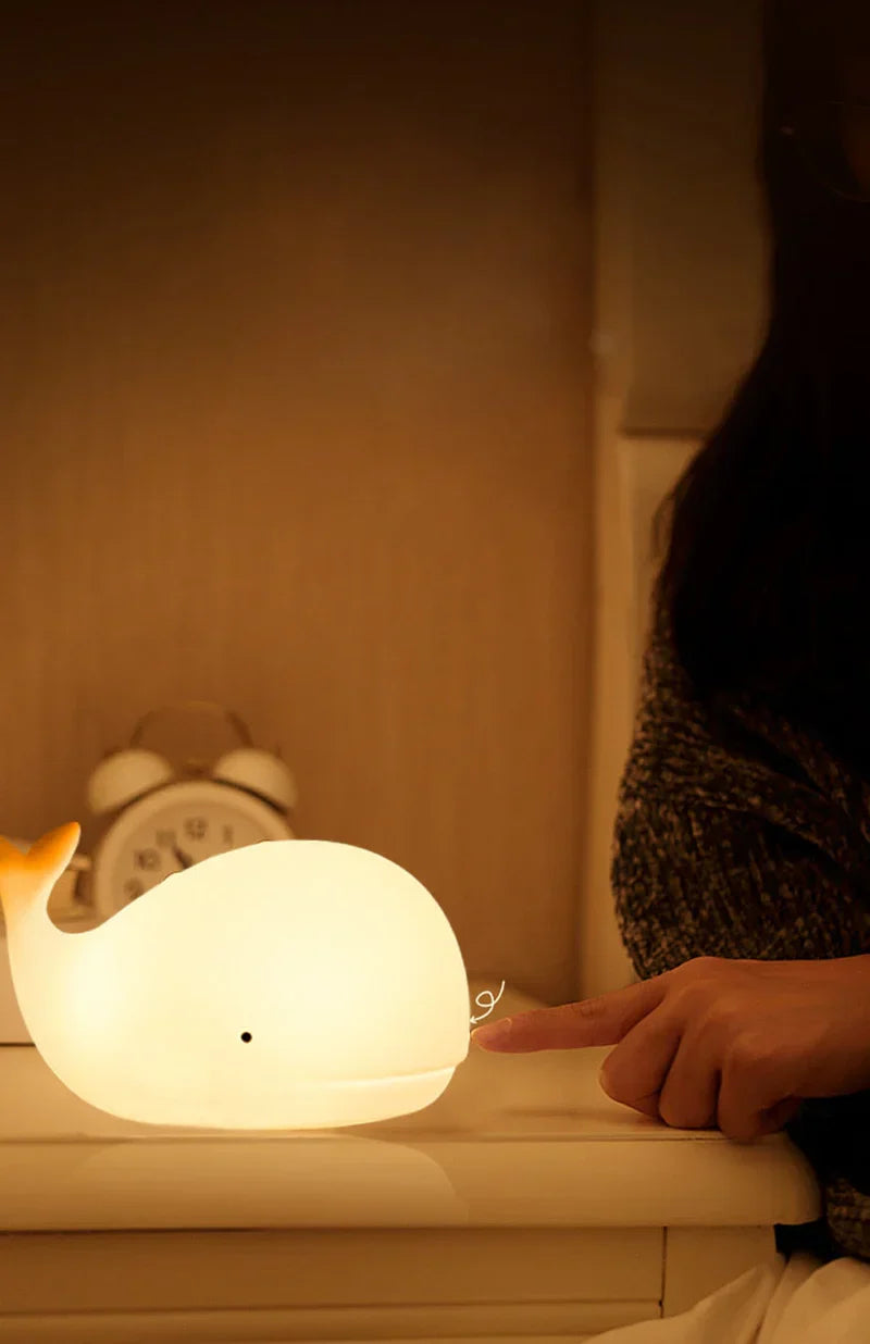 GlowWhale Whale Night Light with Colour Effects