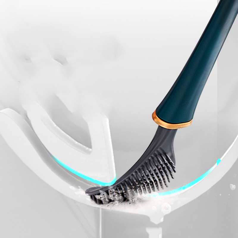 SumiClean - Silicone Toilet Brush with Wall Holder