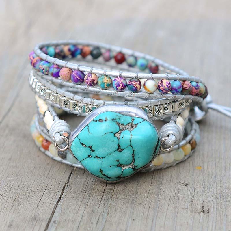 Selina - Turquoise Wrap Bracelet for Women