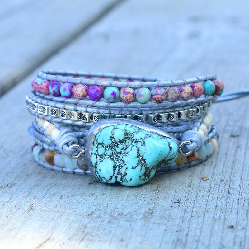 Selina - Turquoise Wrap Bracelet for Women