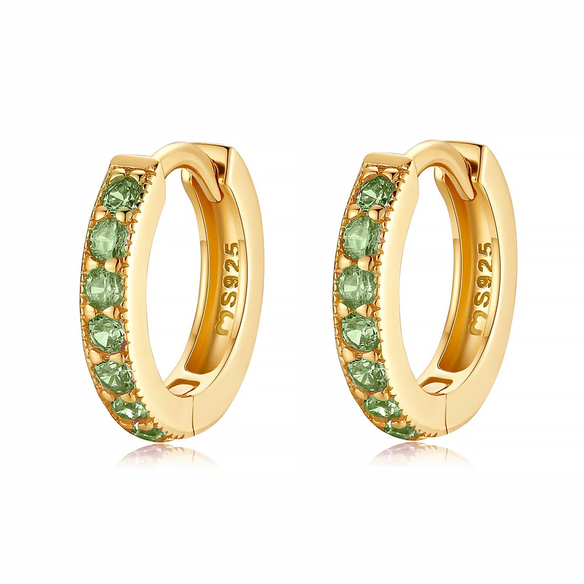 Amaranta - Sparkling Zirconia Hoop Earrings for Women