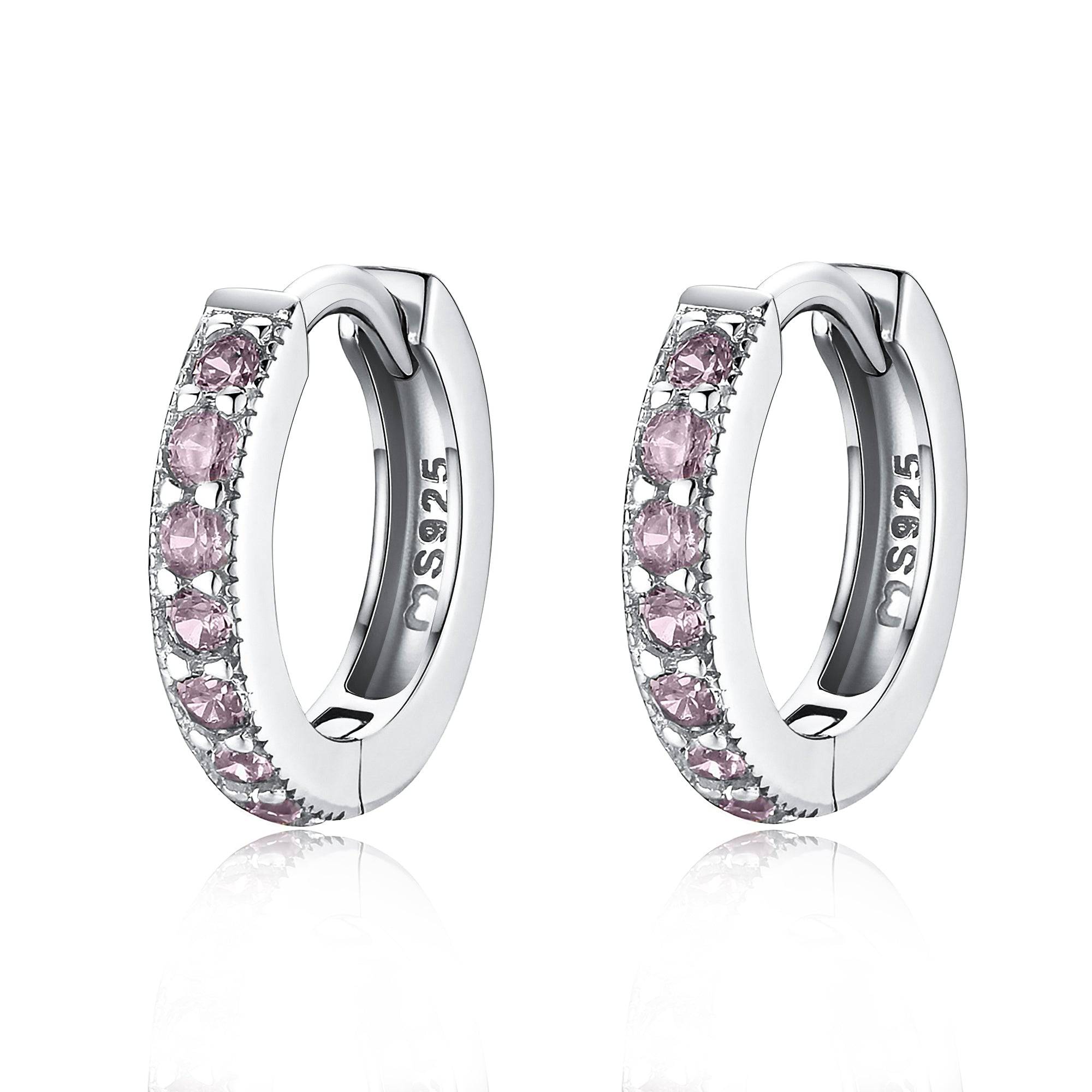Amaranta - Sparkling Zirconia Hoop Earrings for Women