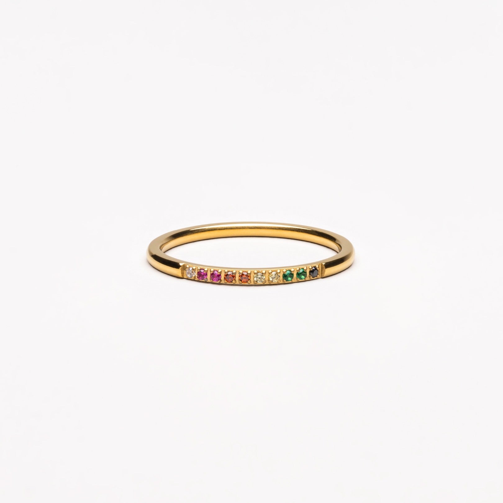 Solene - Gold Ring with Colourful Gemstones for Women