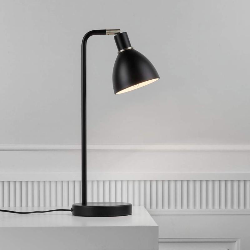 GrantLuxe Table Lamp - Black Luxury Office Desk Lamp