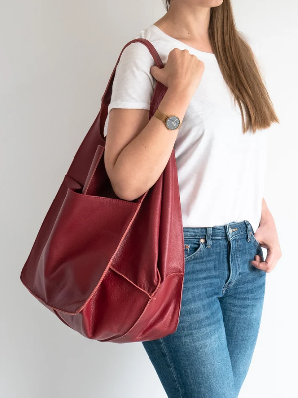 Maxine Tote - PU Leather Beach Bag