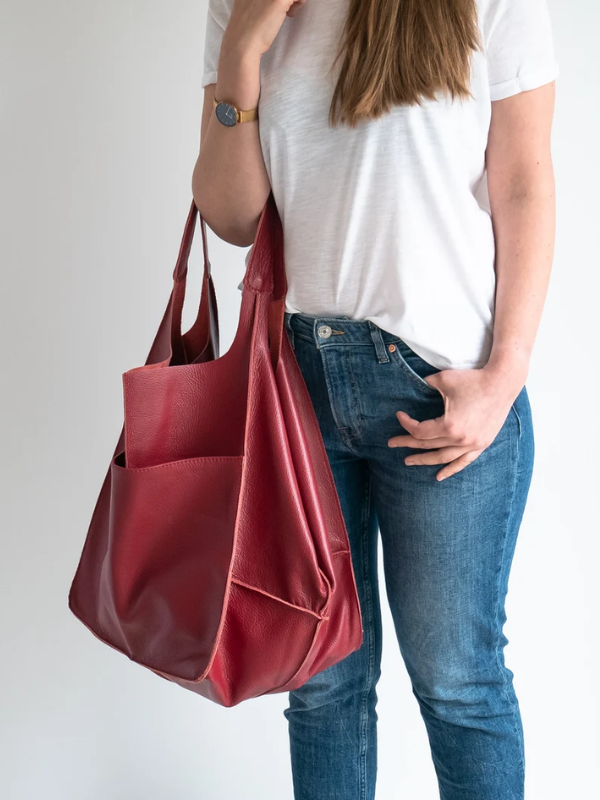Maxine Tote - PU Leather Beach Bag