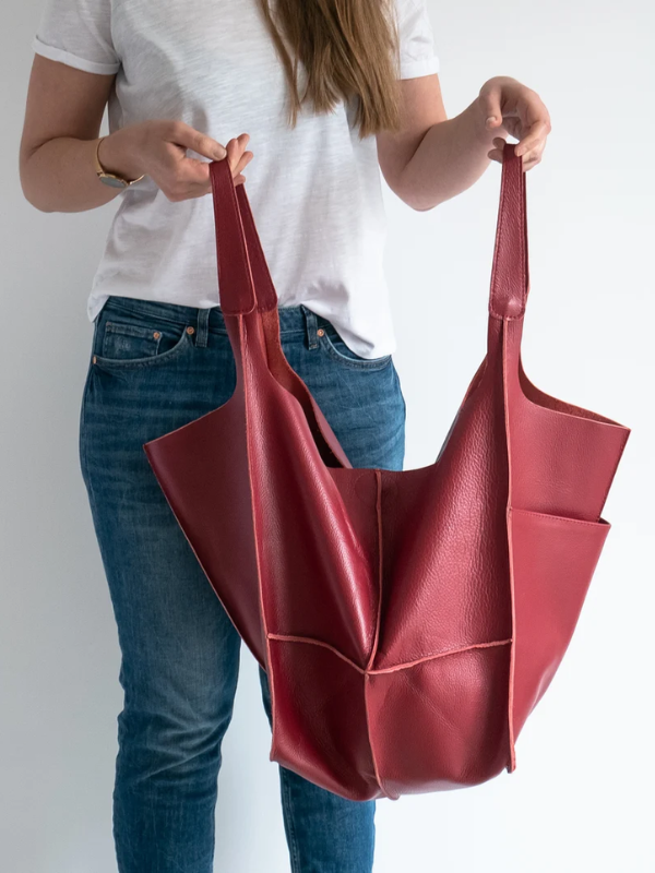 Maxine Tote - PU Leather Beach Bag