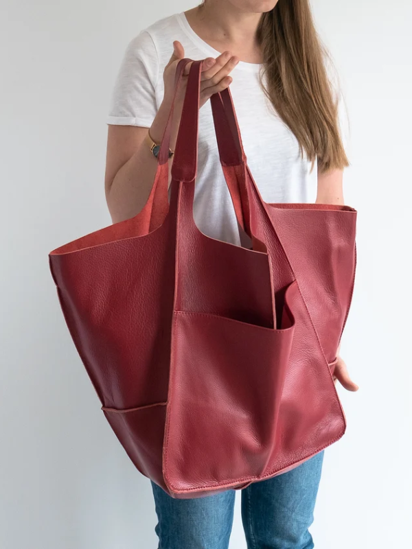 Maxine Tote - PU Leather Beach Bag