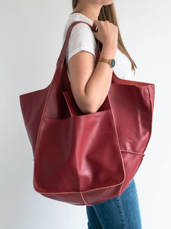 Maxine Tote - PU Leather Beach Bag