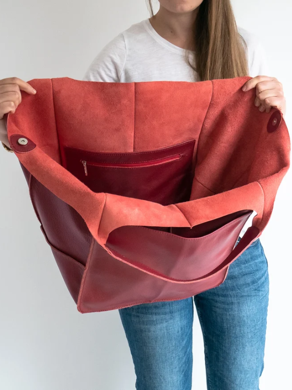 Maxine Tote - PU Leather Beach Bag