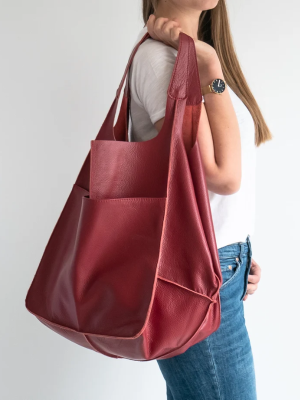 Maxine Tote - PU Leather Beach Bag