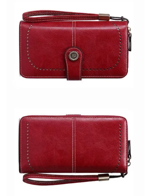 LeatherMax - RFID Leather Wallet with Wrist Strap