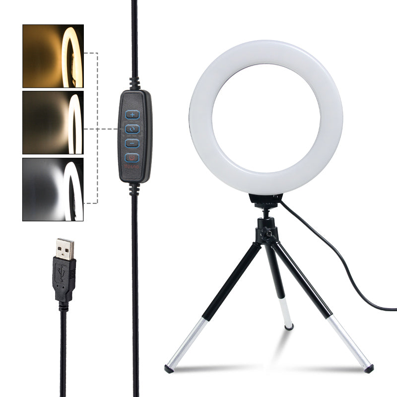 RubyGlow Ring Light - Adjustable USB Photo Lighting