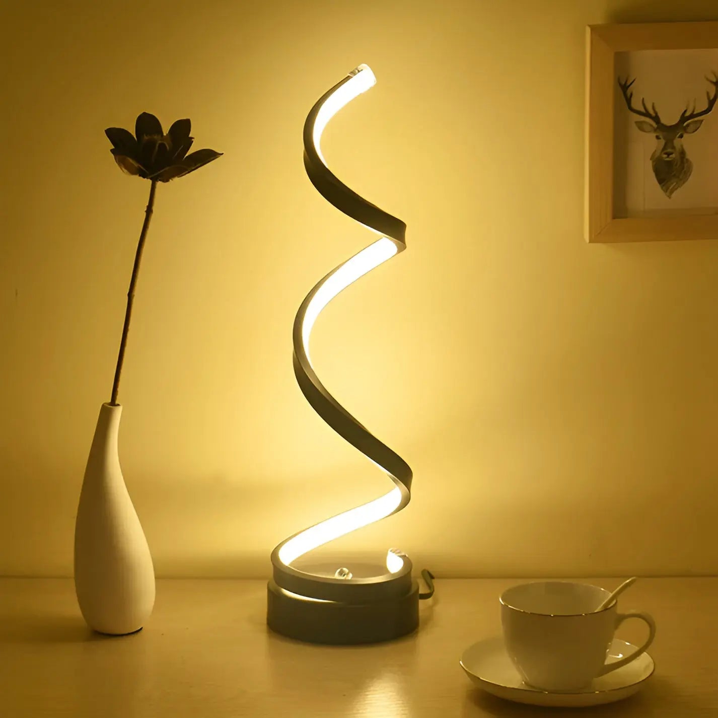 Spiral Glow LED Desk Lamp - Eye-Friendly Desk Light